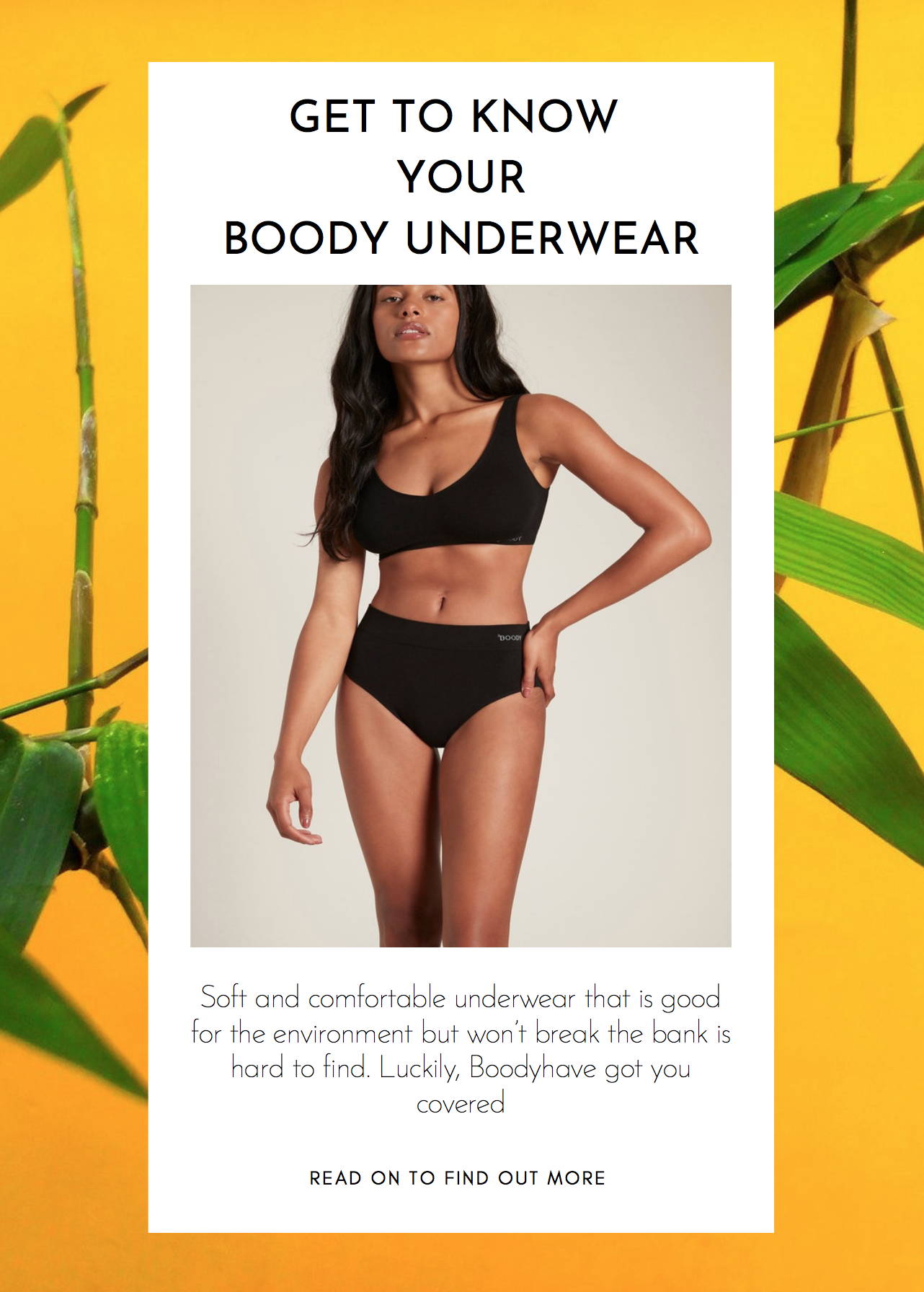 Get To Know Your Boody Underwear, Sancho's