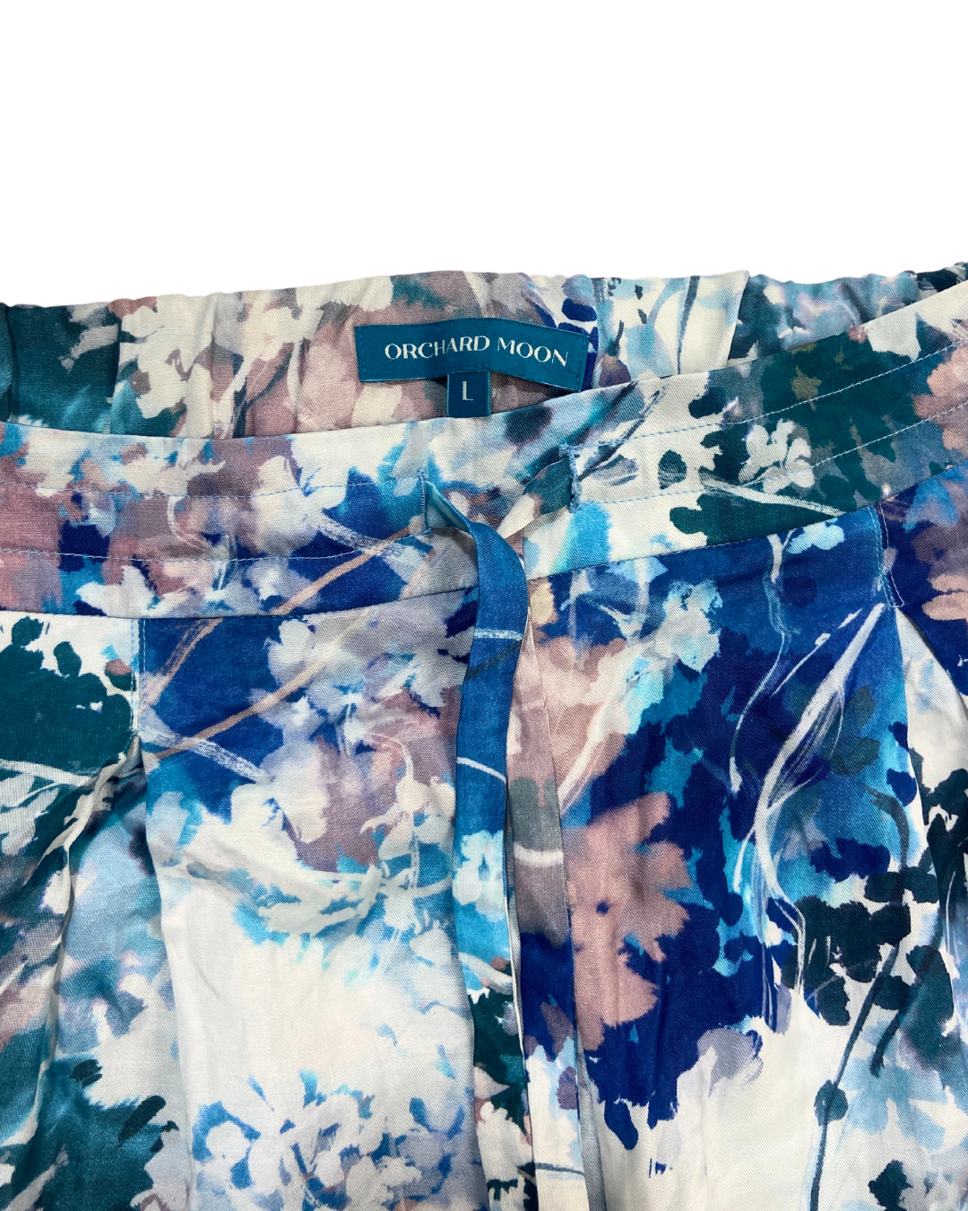 Orchard Moon Blue Floral Satin Set