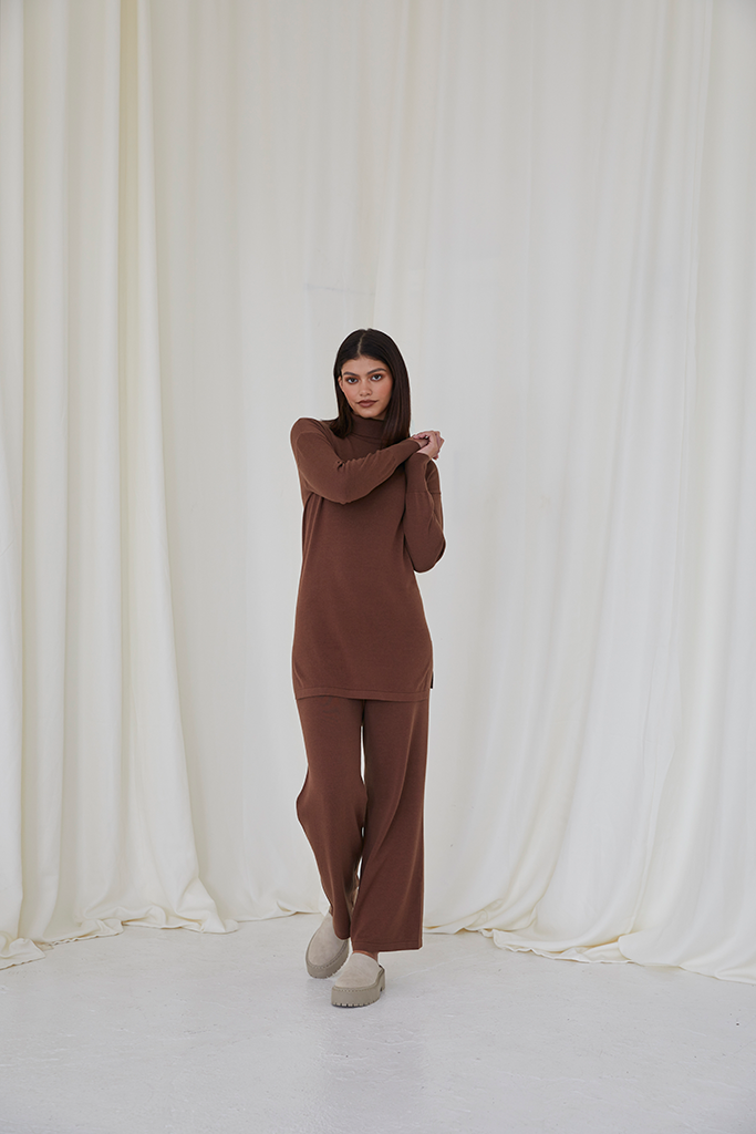 Rust Soft Knit Co-Ord Set
