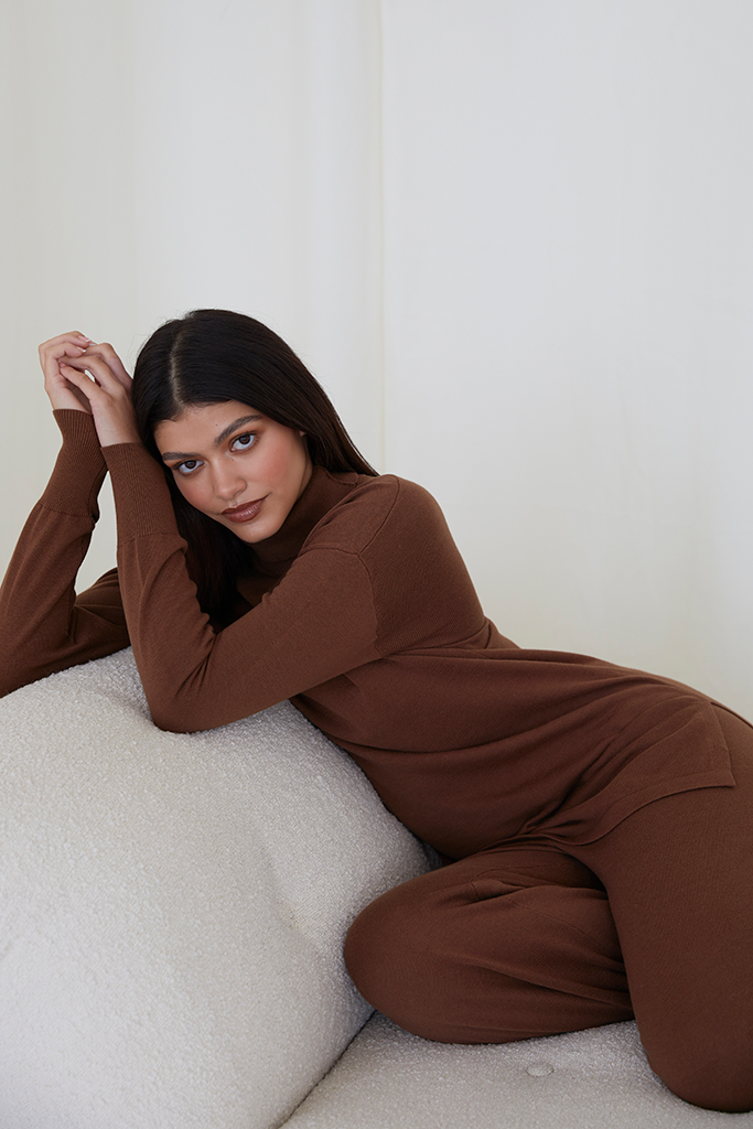 Rust Soft Knit Co-Ord Set