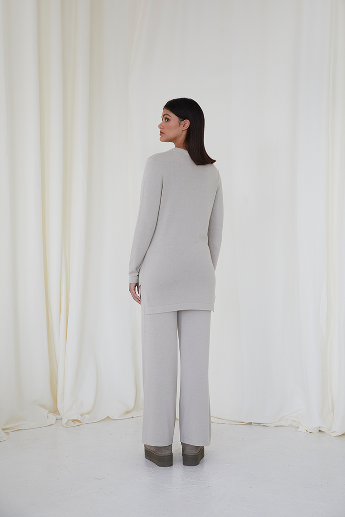 Dove Grey Soft Knit Set