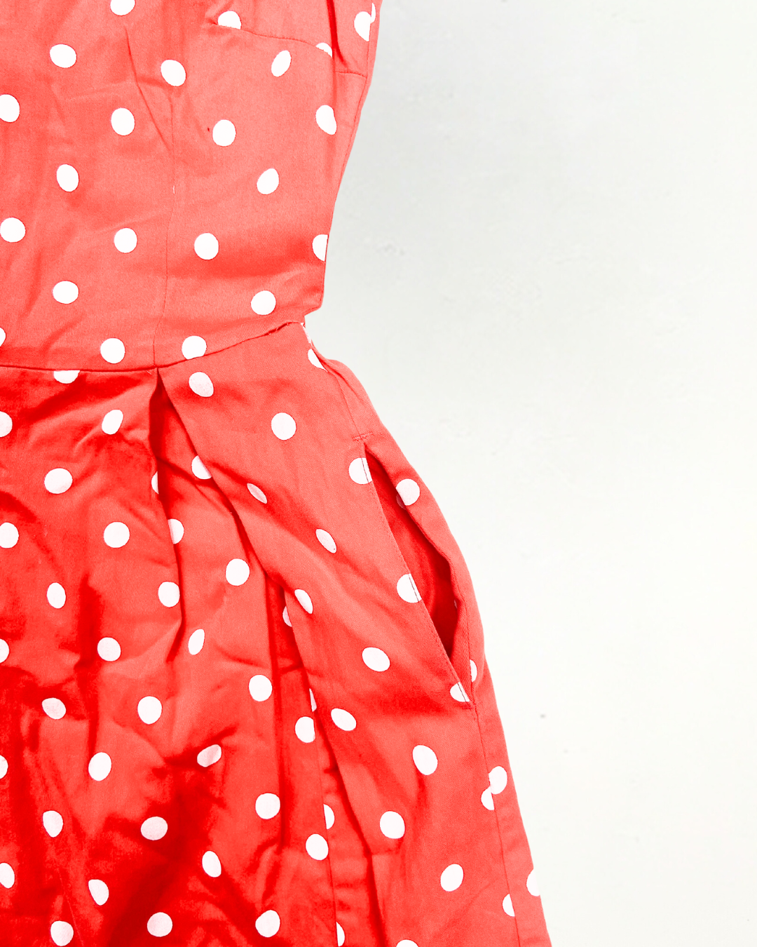 People Tree Red Polka Dot Dress