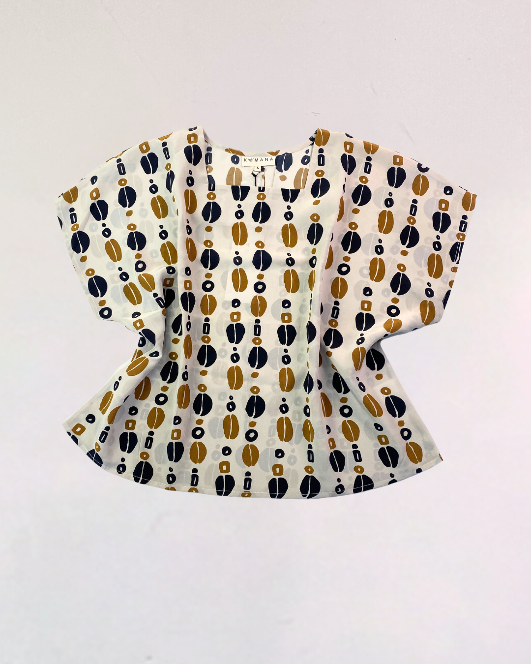 Sofi Square Neck Top in Kauri Print