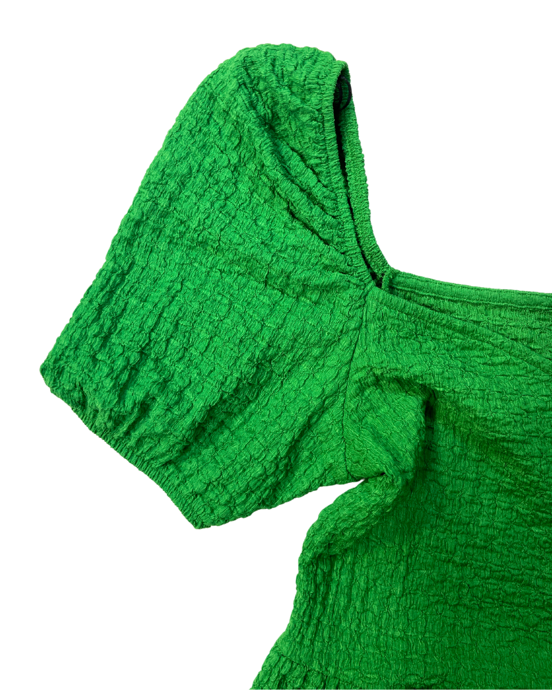 H&M Green Waffle Mini Dress