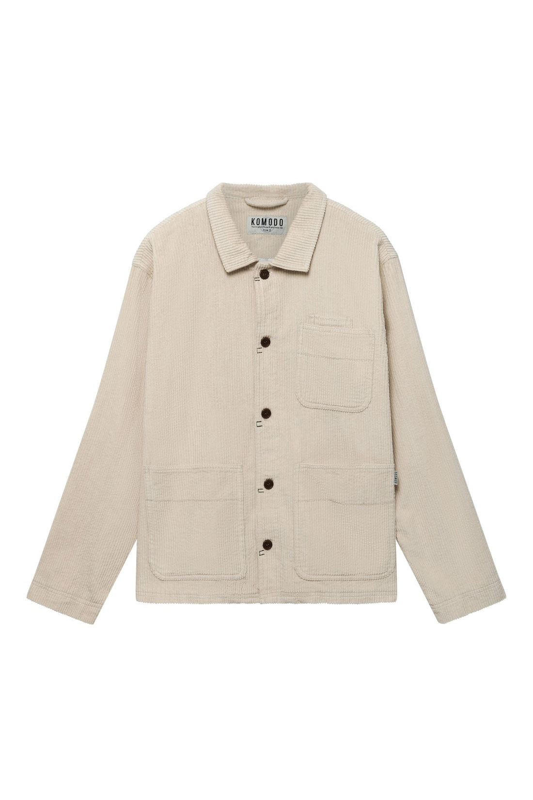 MONDRIAN - Organic Cotton Cord Overshirt Winter White