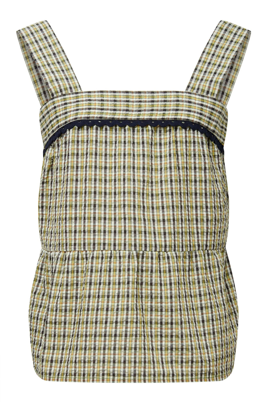 CAITLIN - Organic Cotton Top Summer Check