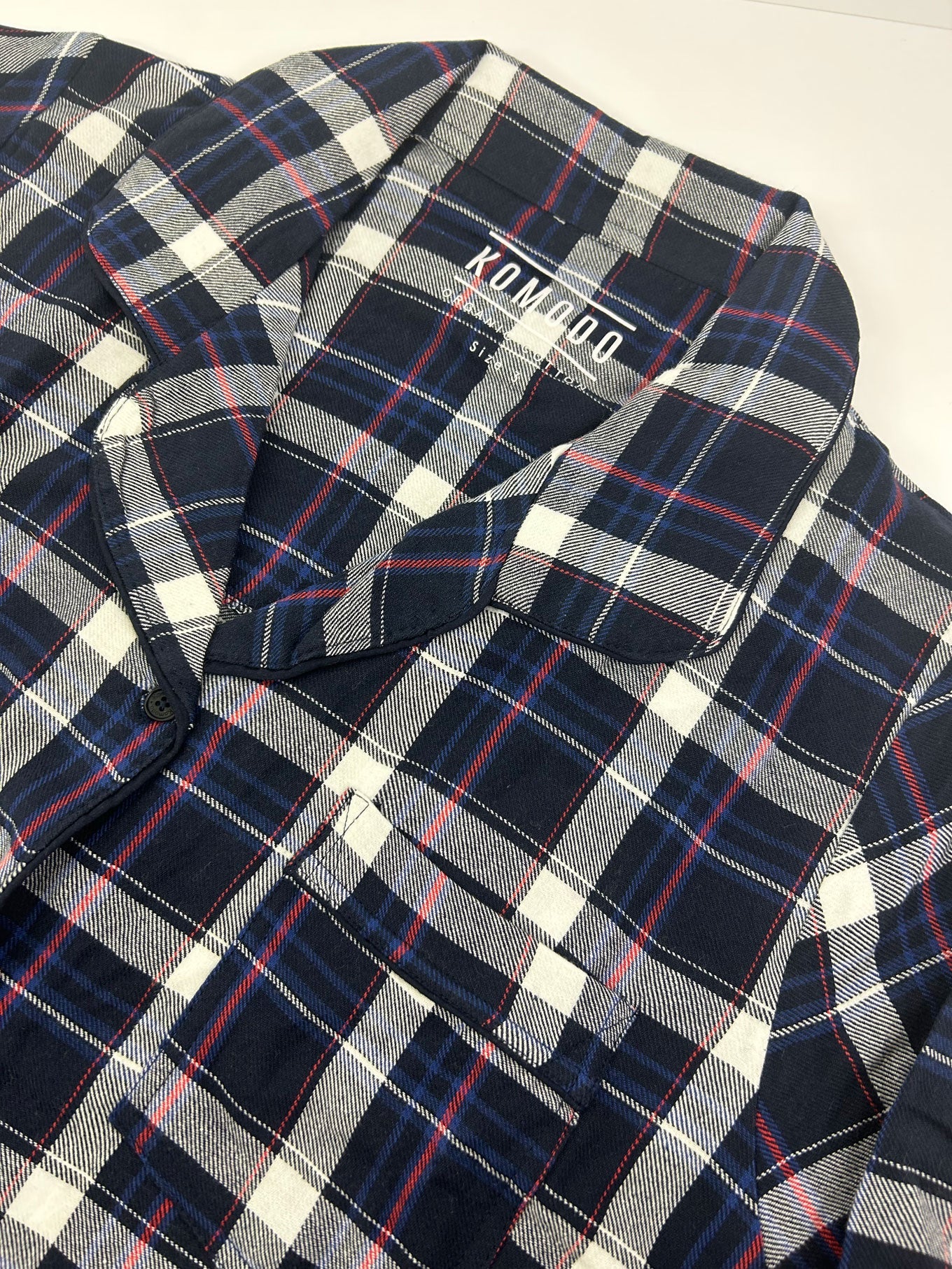 JIM JAM - Mens GOTS Organic Cotton Pyjama Set Dark Navy