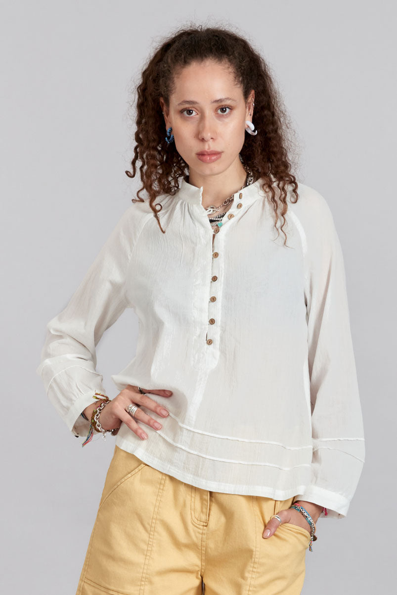 NOVI - Organic Cotton Top White