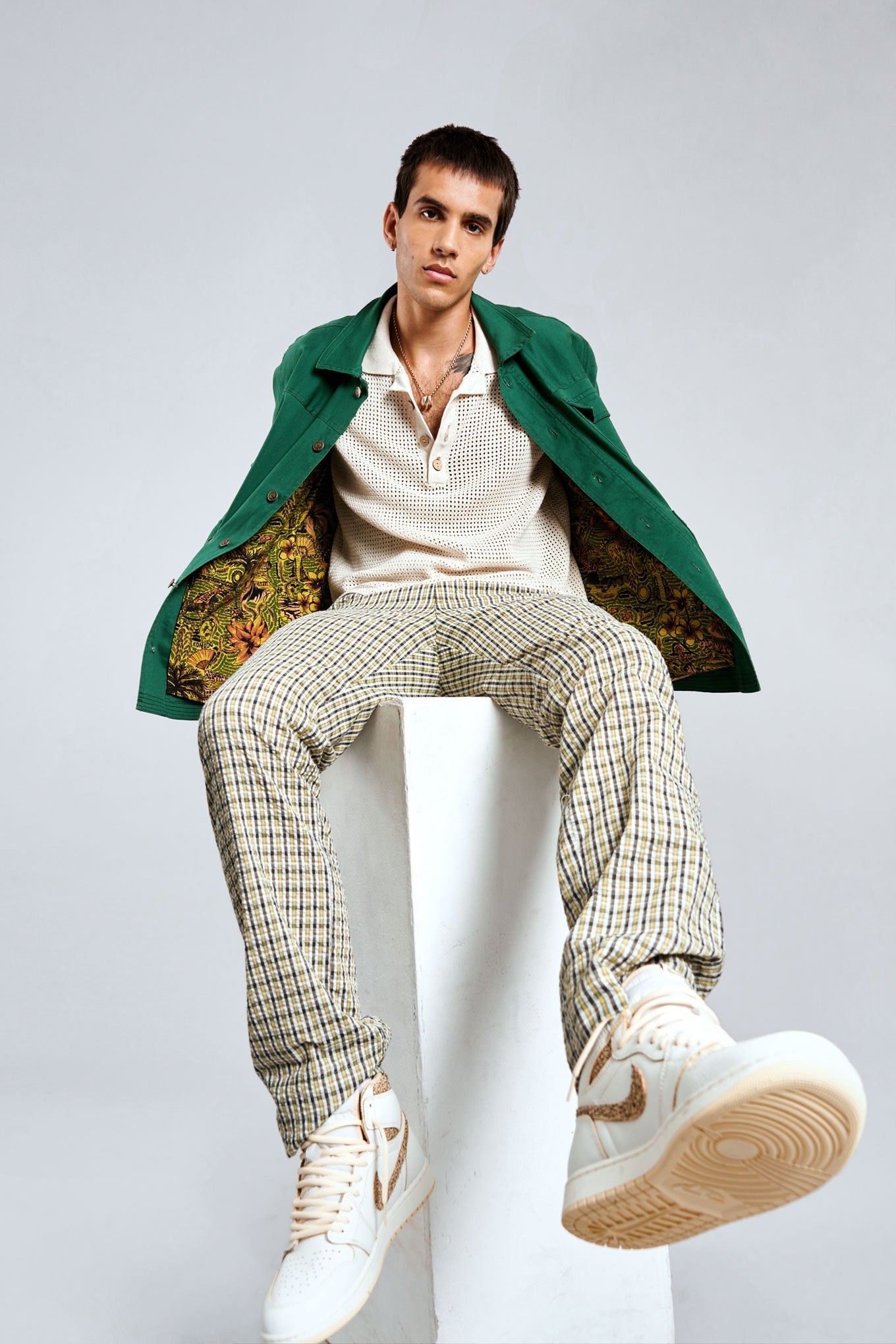 LANDON - Organic Cotton Jacket Forest Green
