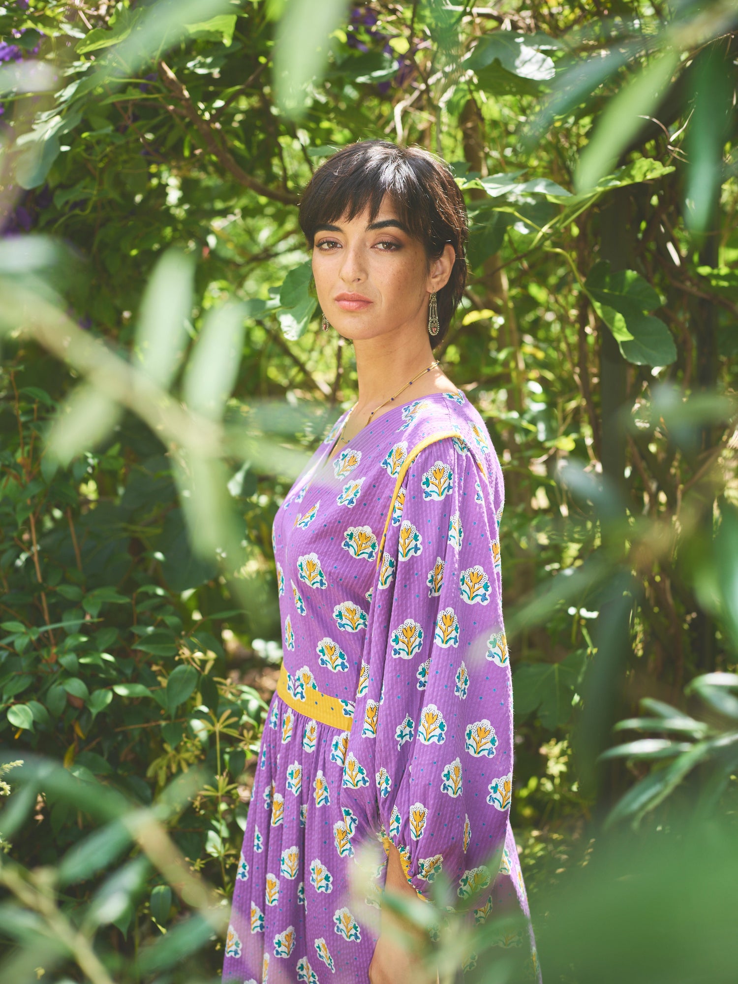 Lowie Les Indiennes Balloon Sleeve Dress