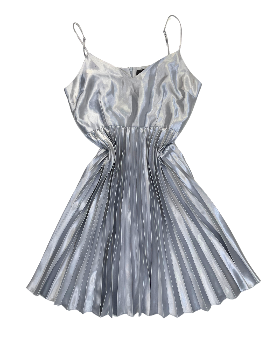 dorothy perkins grey dress Dorothy Perkins Women's DP Luxe Metallic Puff Sleeve Tiered Maxi Dress in Silver | Size: 4
