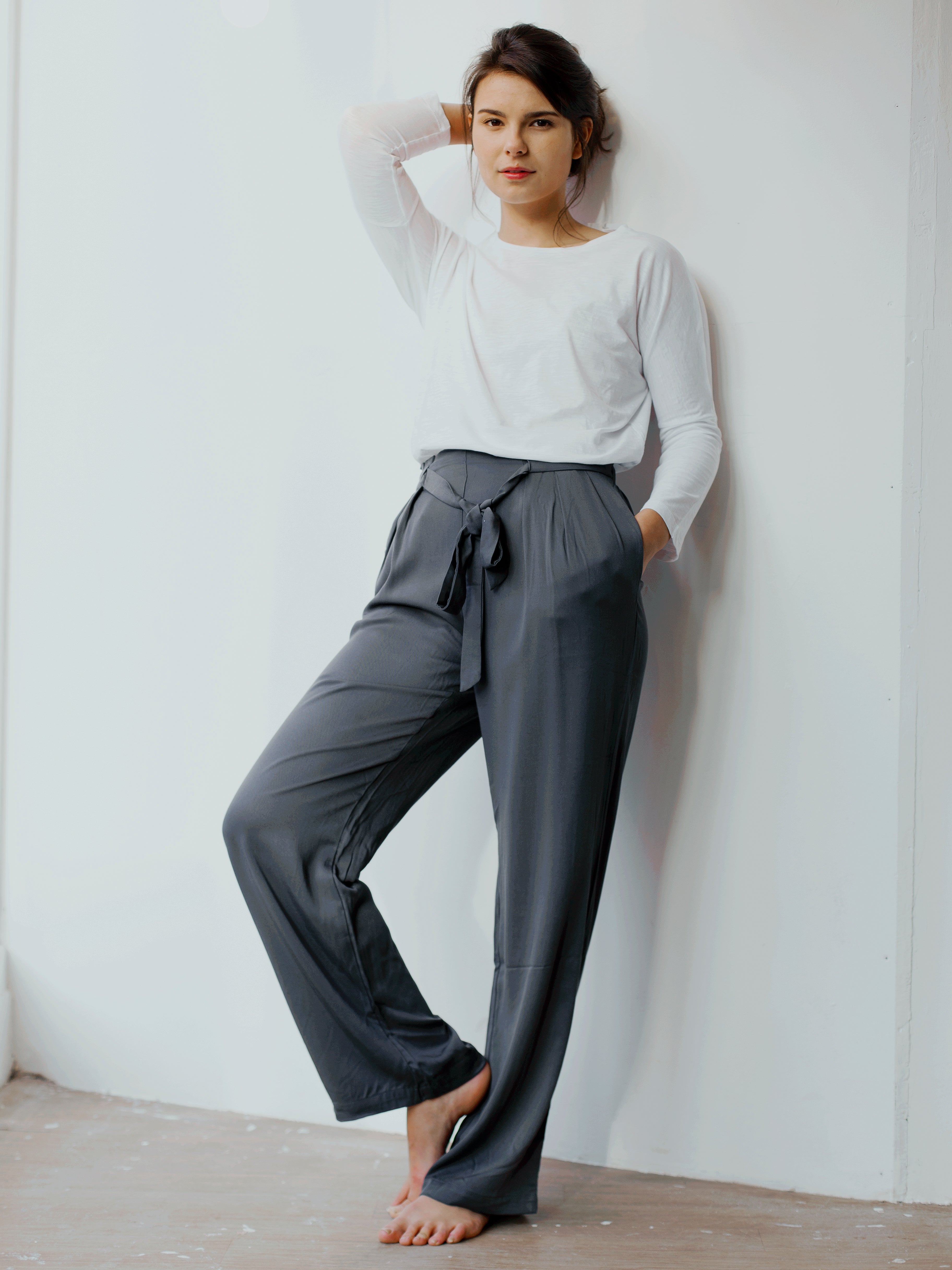 second hand Thought Grey Bamboo Culottes 20 OWNI