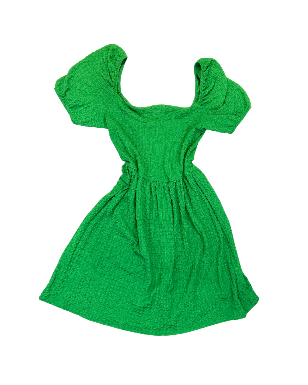 H&M Green Waffle Mini Dress