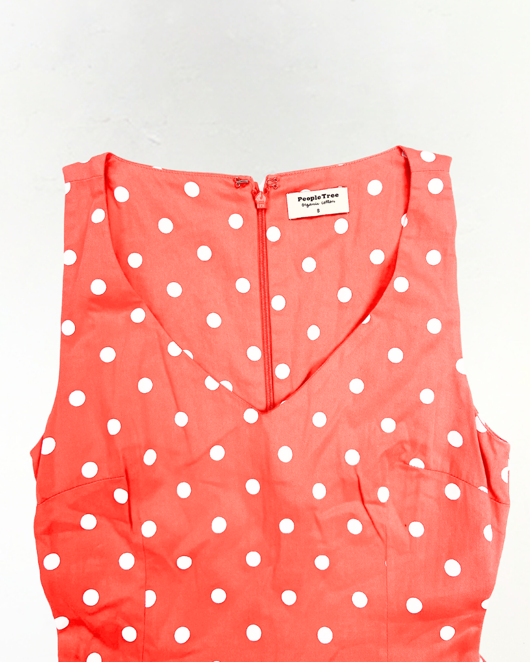 People Tree Red Polka Dot Dress