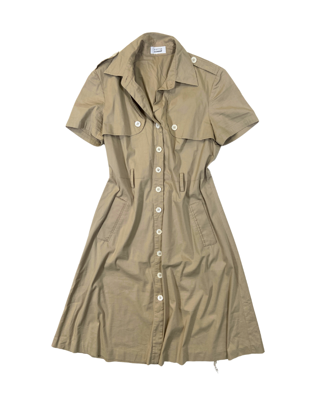 Steffen Schraut Beige Button Up Dress Sancho's Steffen Schraut Beige Button Up Dress Sancho's