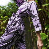 Miss PomPom Lilac Paint Splash Long Sleeved Jumpsuit