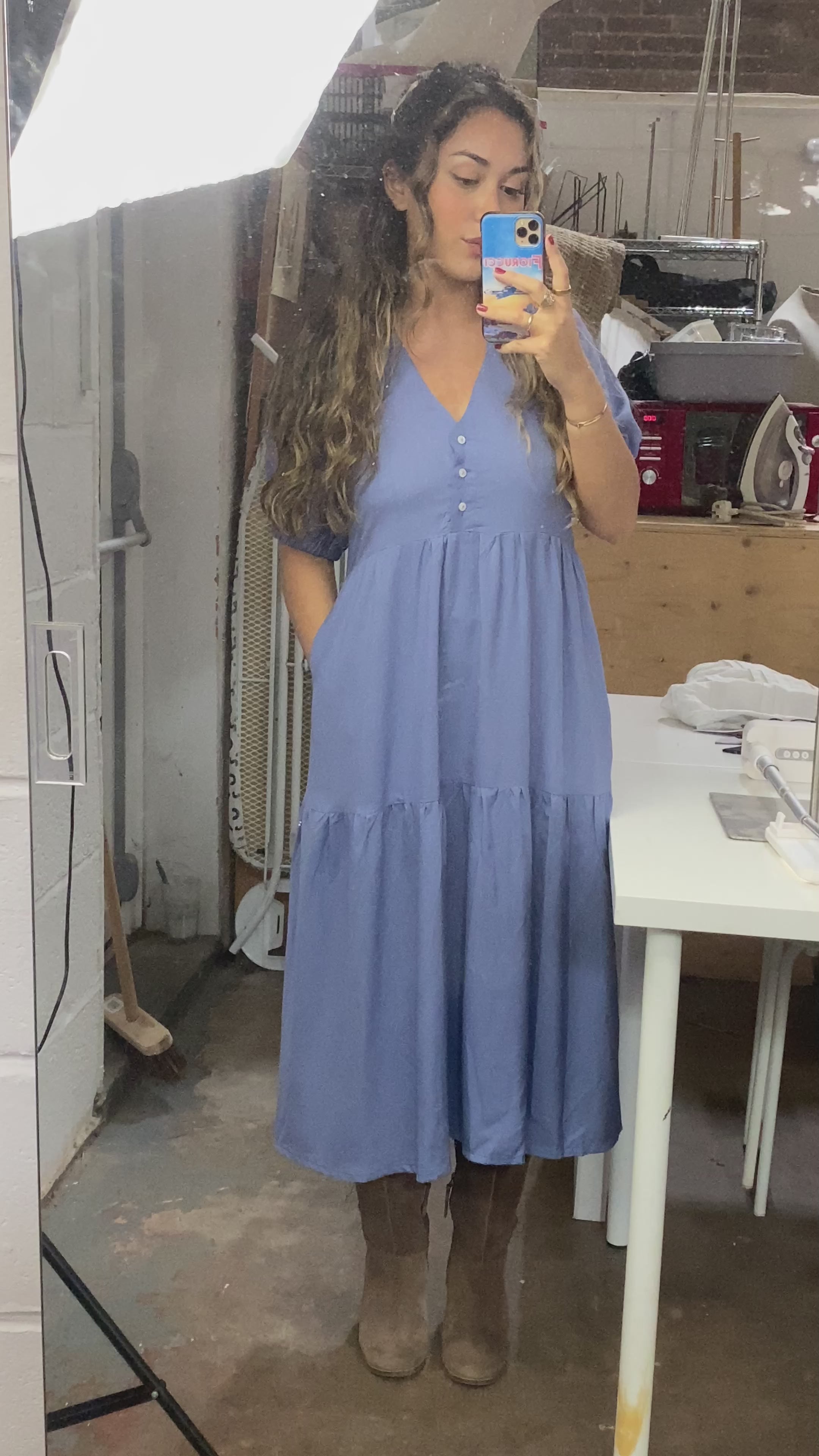 Tessa Volant Dress