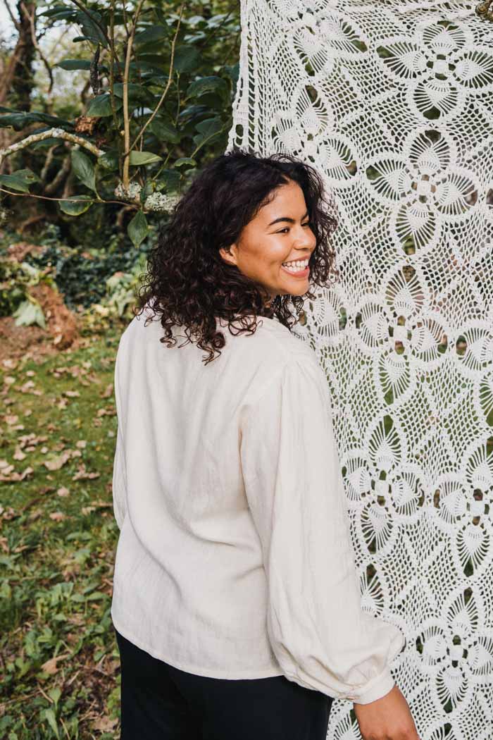 The Puffed Sleeve Blouse - Shell