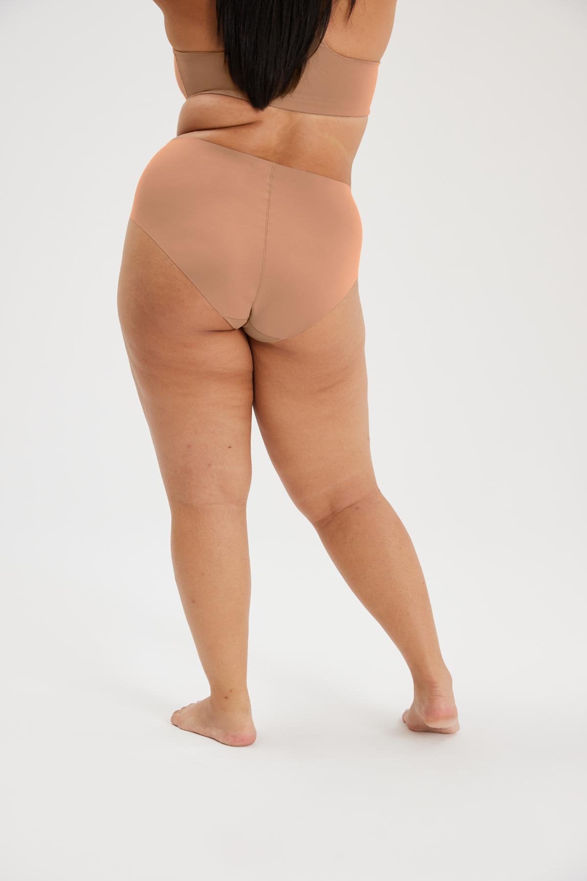 Girlfriend Collective High-Rise Brief in Toast