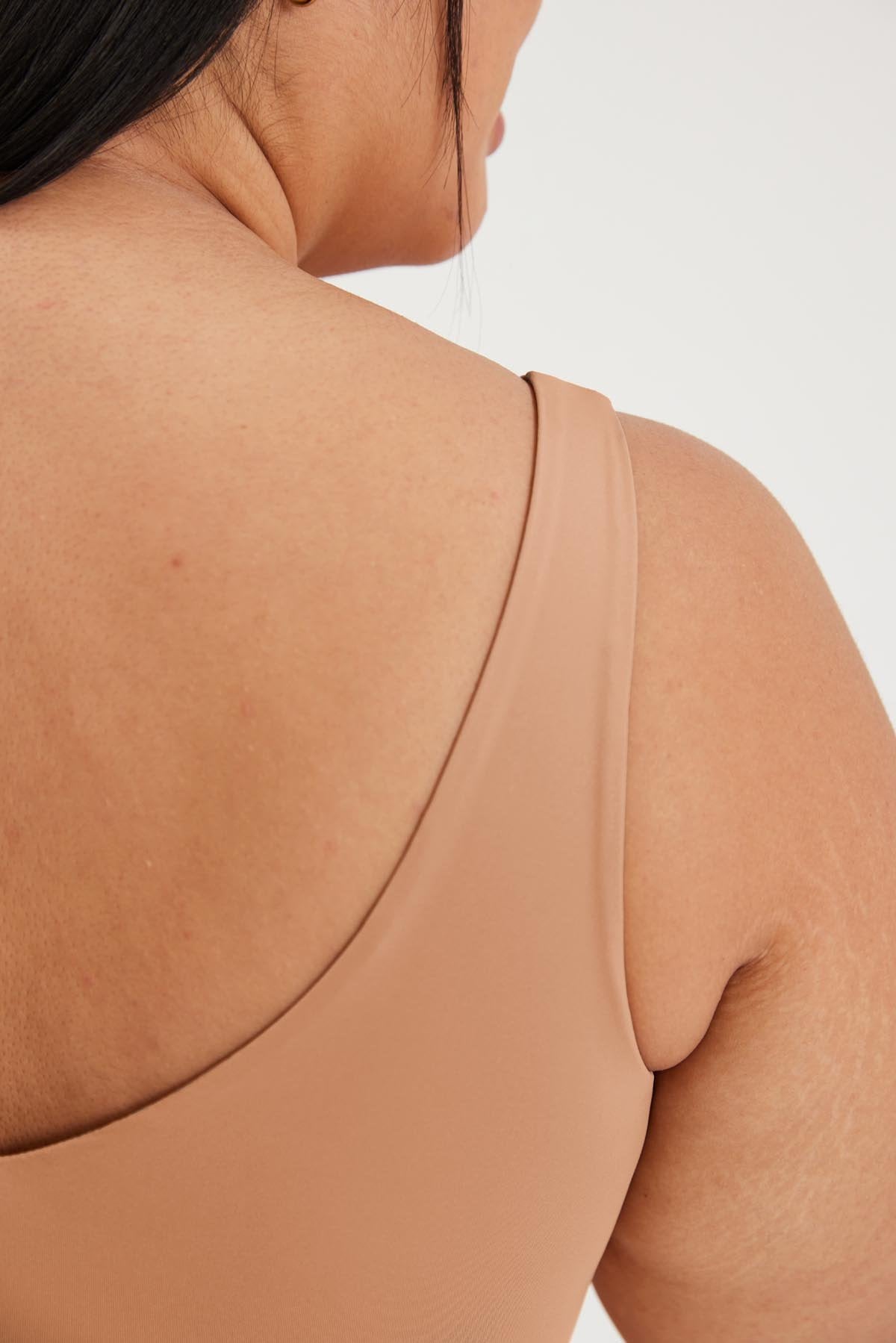 Girlfriend Collective Scoop Bralette in Toast