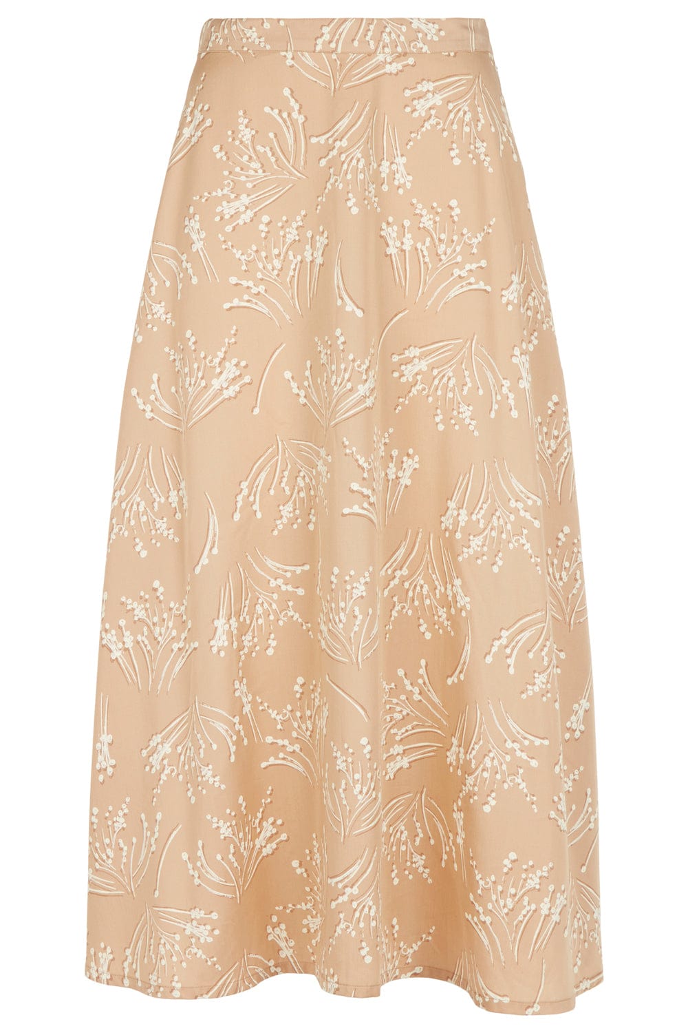 People Tree Skirt Alison Seed Print Skirt in Beige