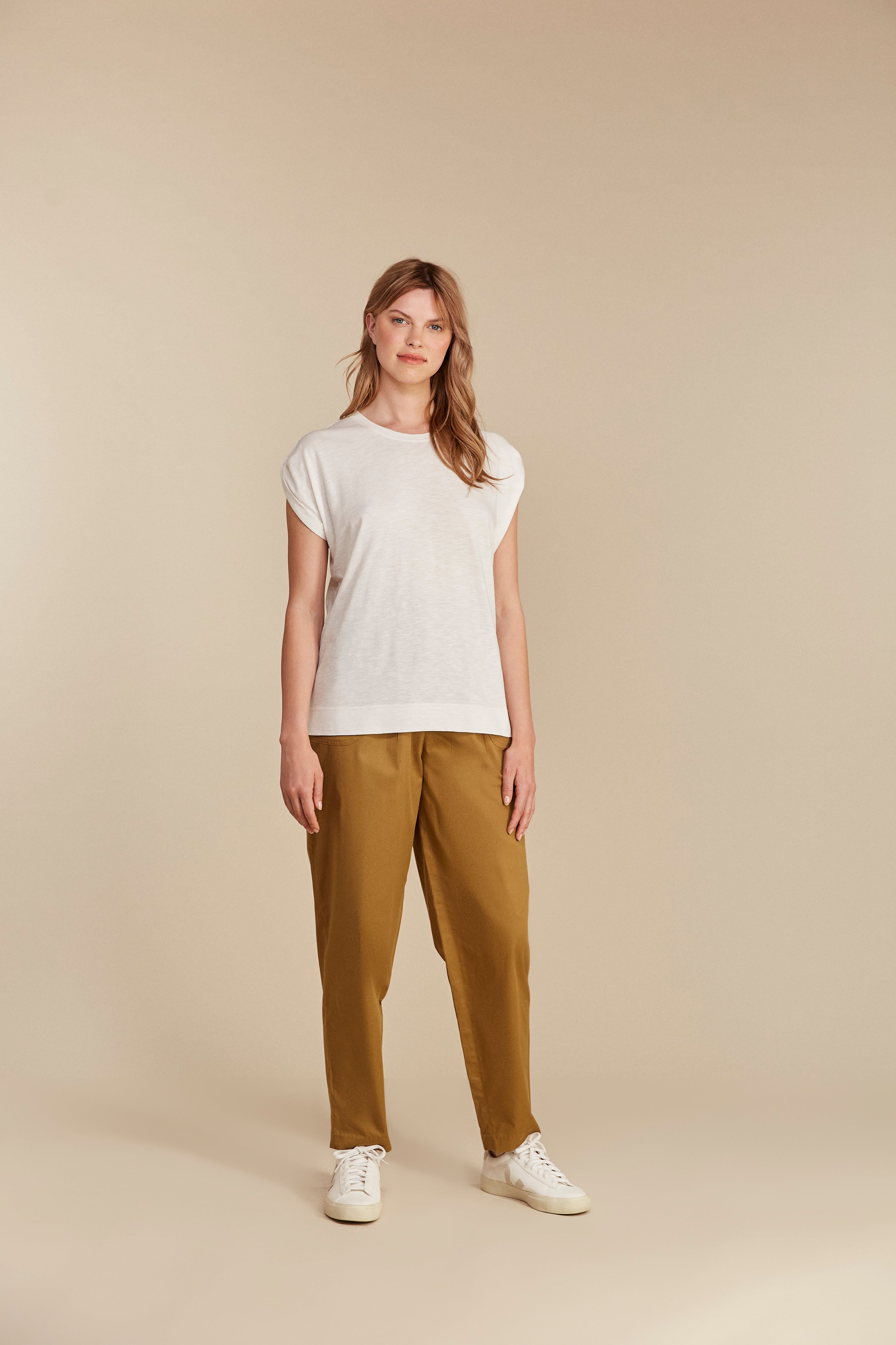 Jayne Slub Tee in Eco White