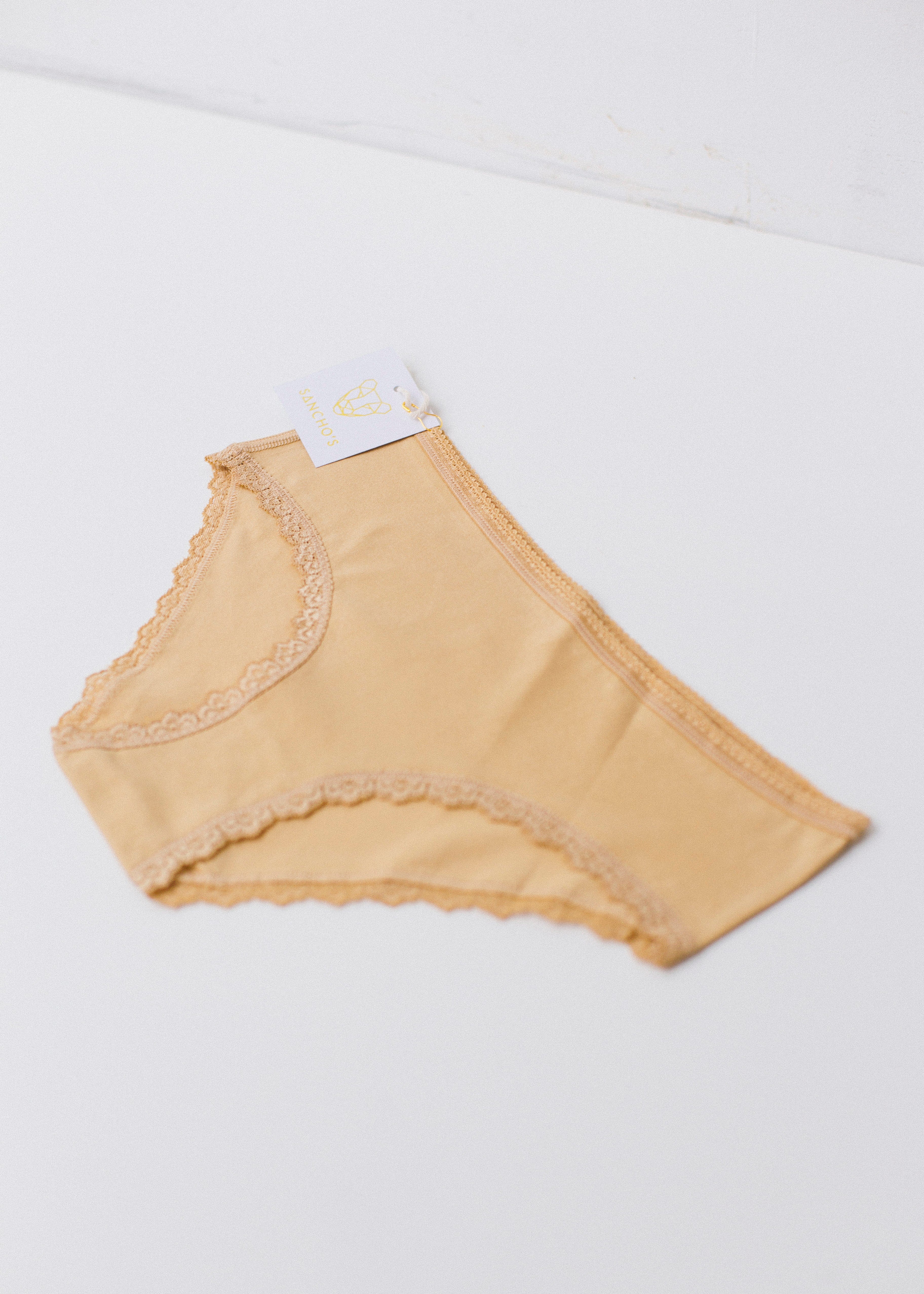 People Tree Underwear noos Almond Lace Hipster