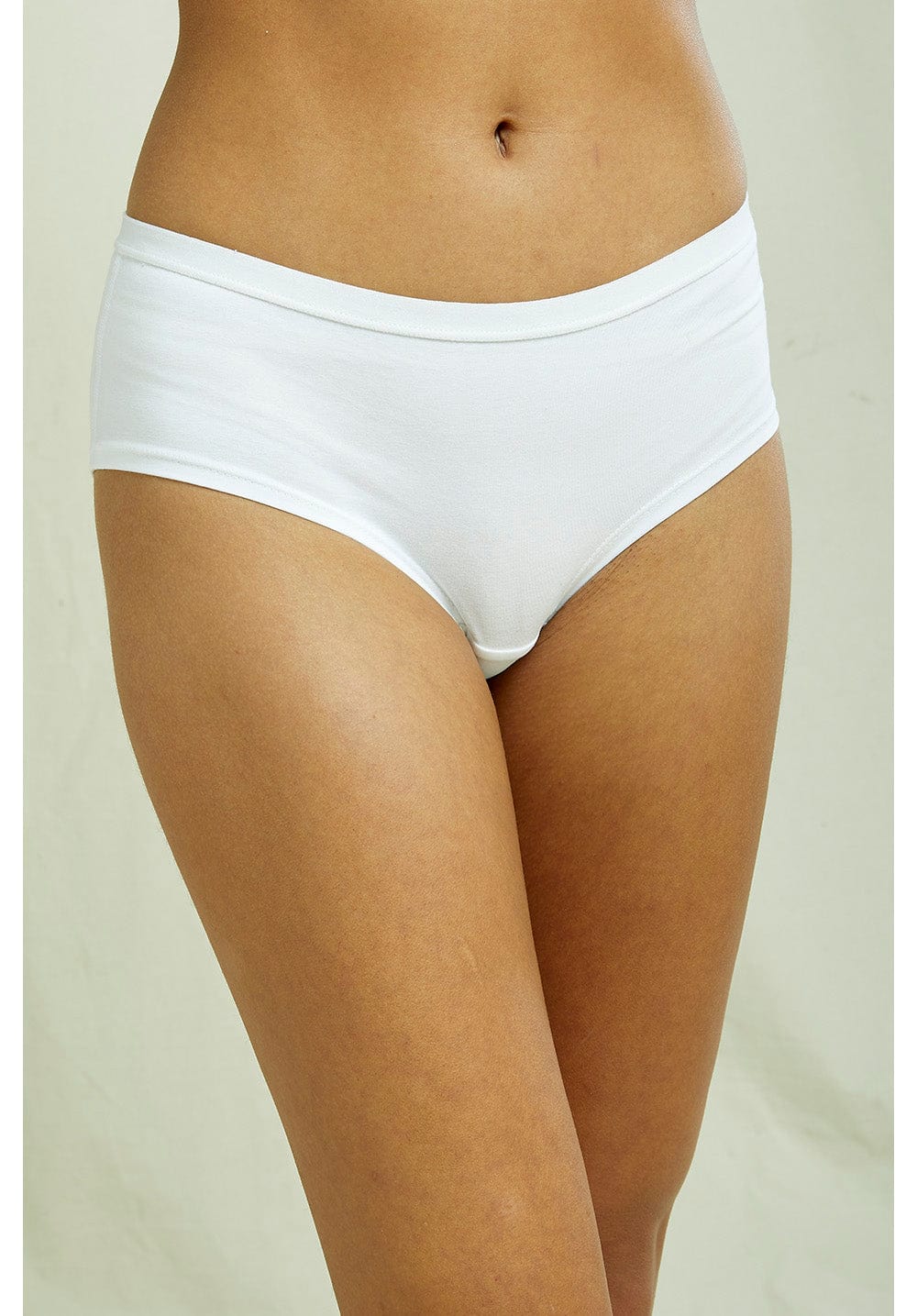 Georgia french knickers in white - cotton french knickers – Eco Intimates