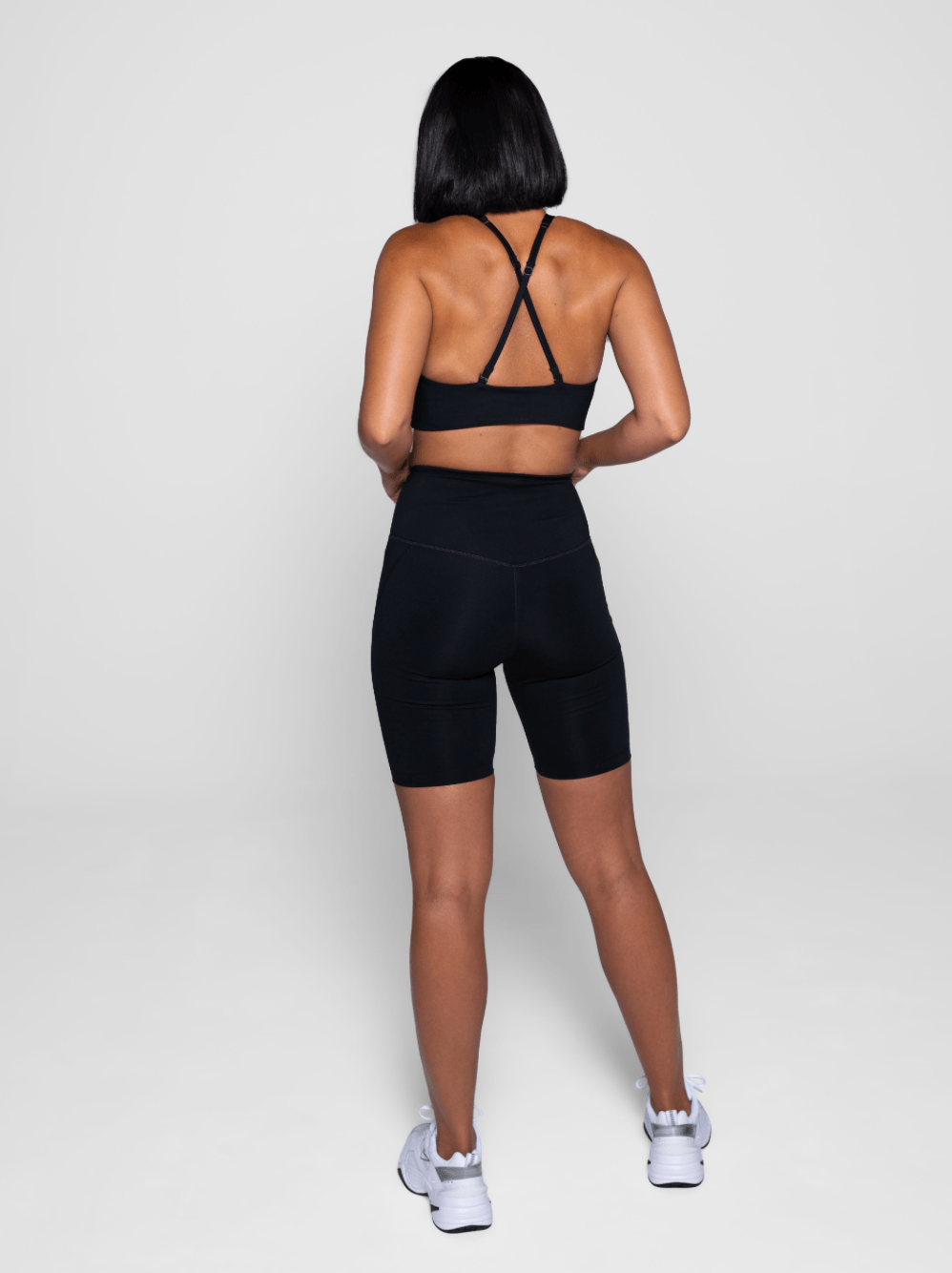 Girlfriend Collective Activewear Girlfriend High Rise Bike Shorts in Black