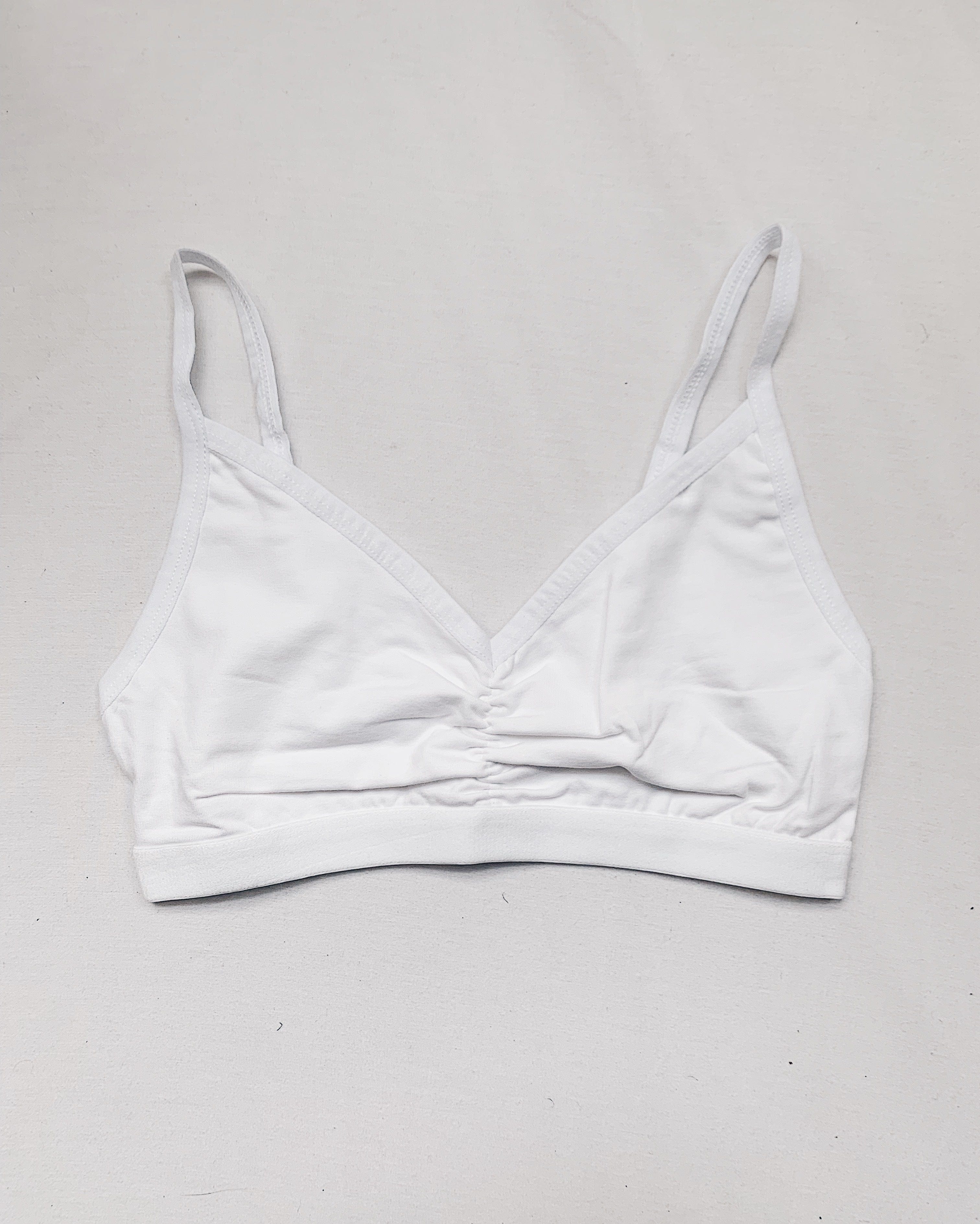 People Tree Underwear White Soft Bra Top