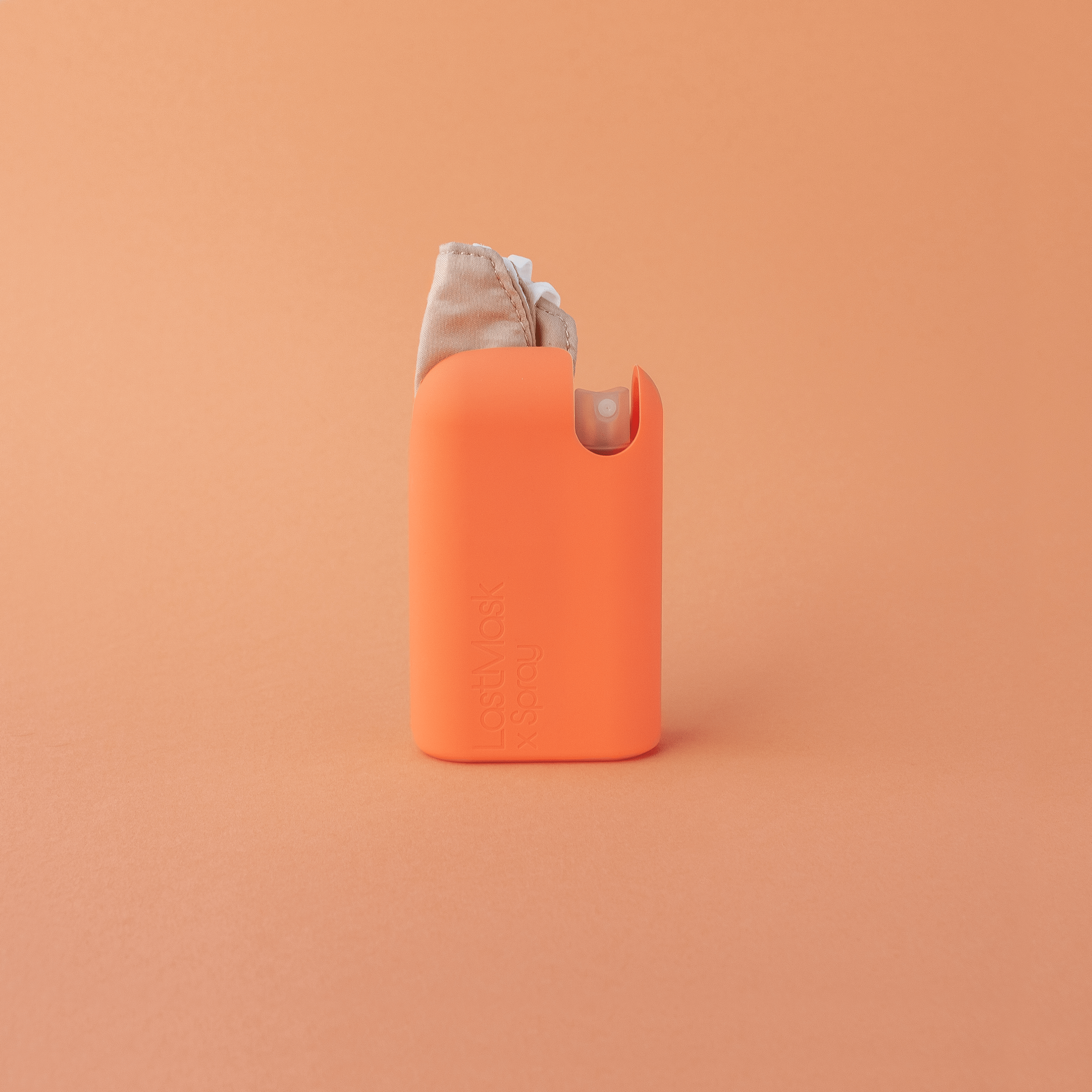 The Last Object Mask The Last Mask and Spray Bottle in Peach