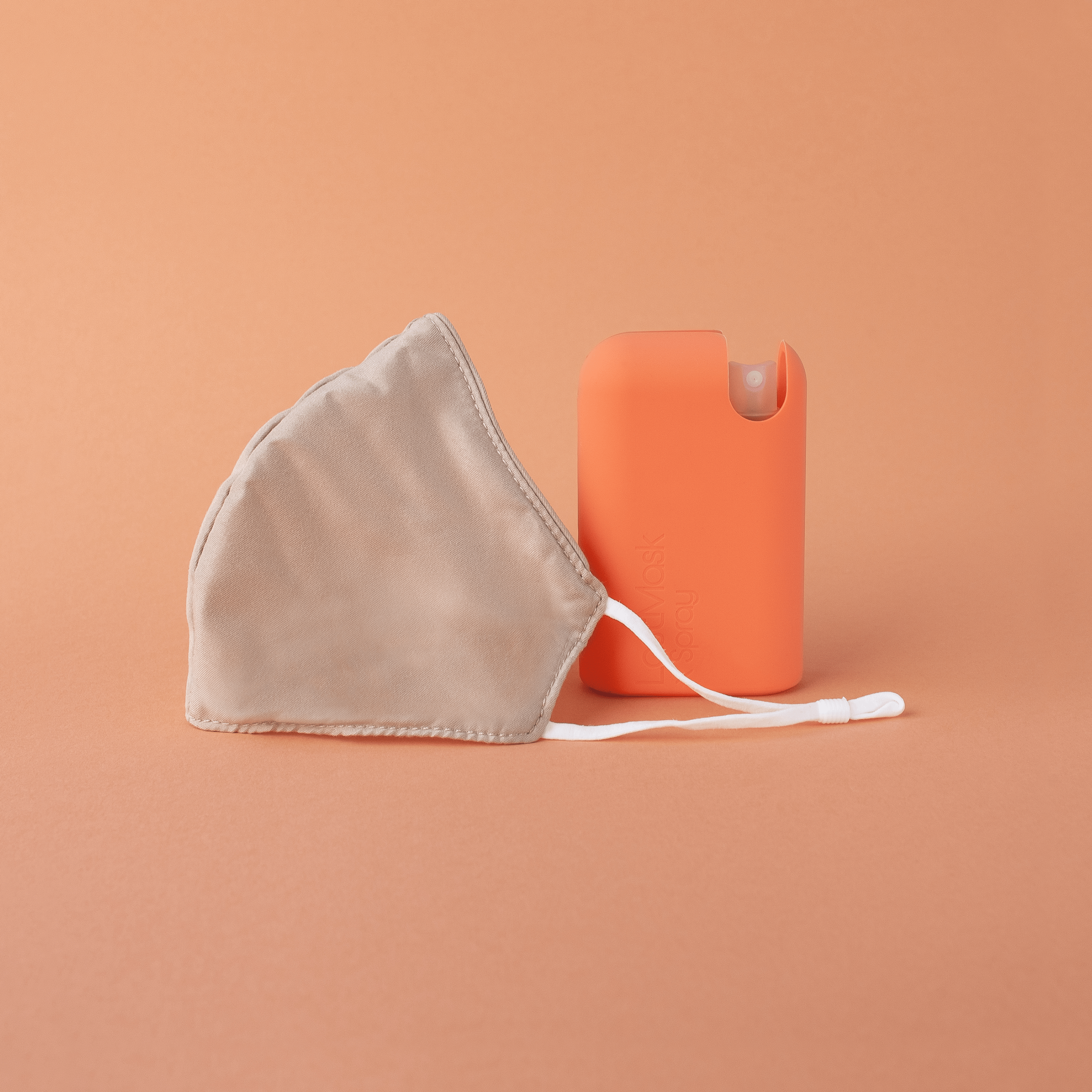 The Last Object Mask The Last Mask and Spray Bottle in Peach