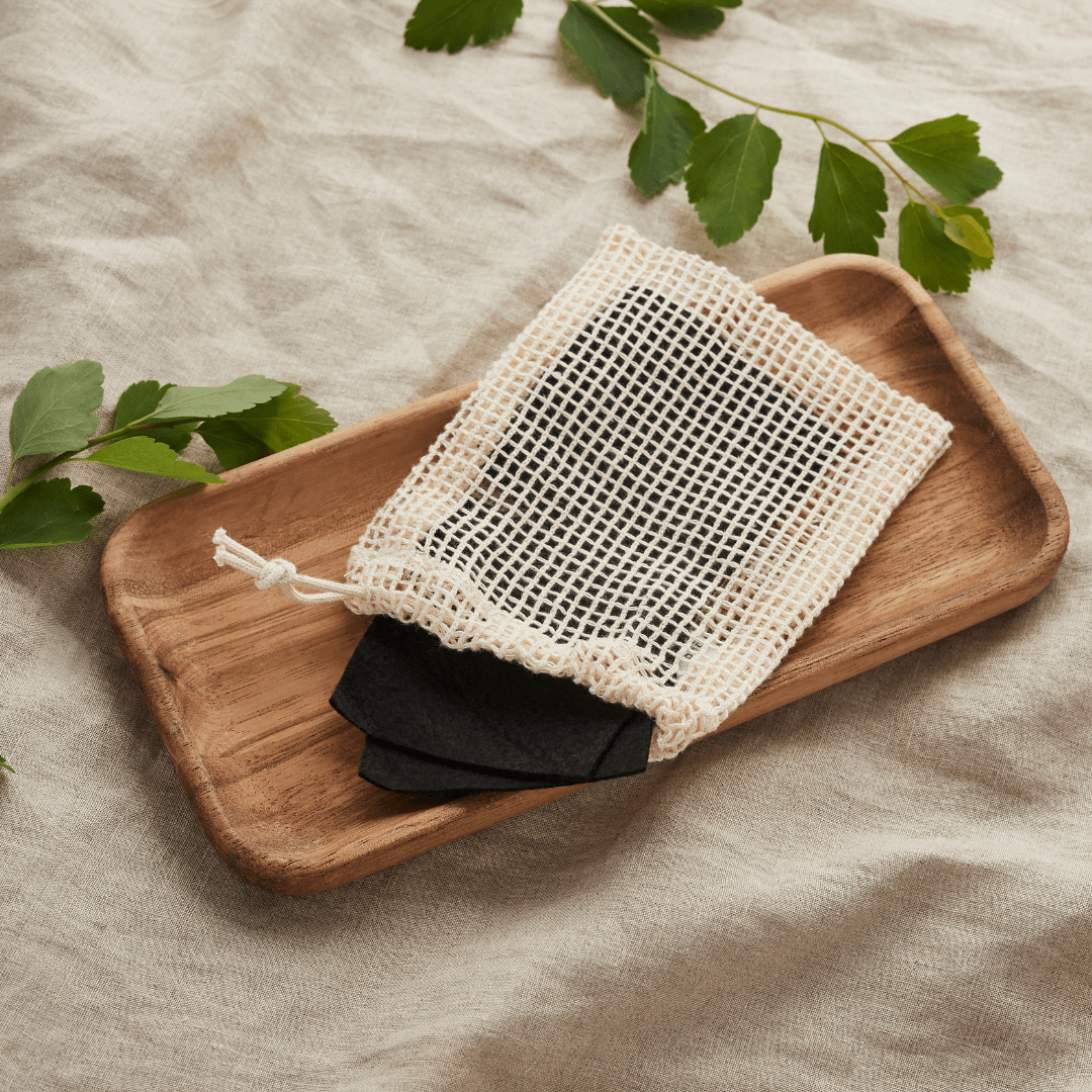 Tabitha Eve Skincare Mesh Storage Bag for Reusable Nail Polish Remover Pads