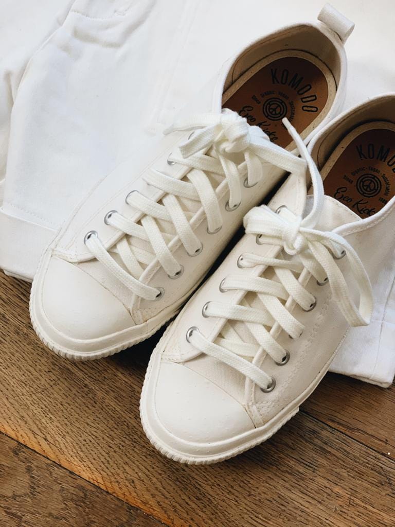 Komodo Shoes Unisex Eco Sneako in White