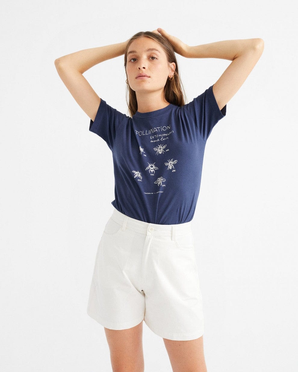 Thinking Mu Shorts Gardenia Shorts in White