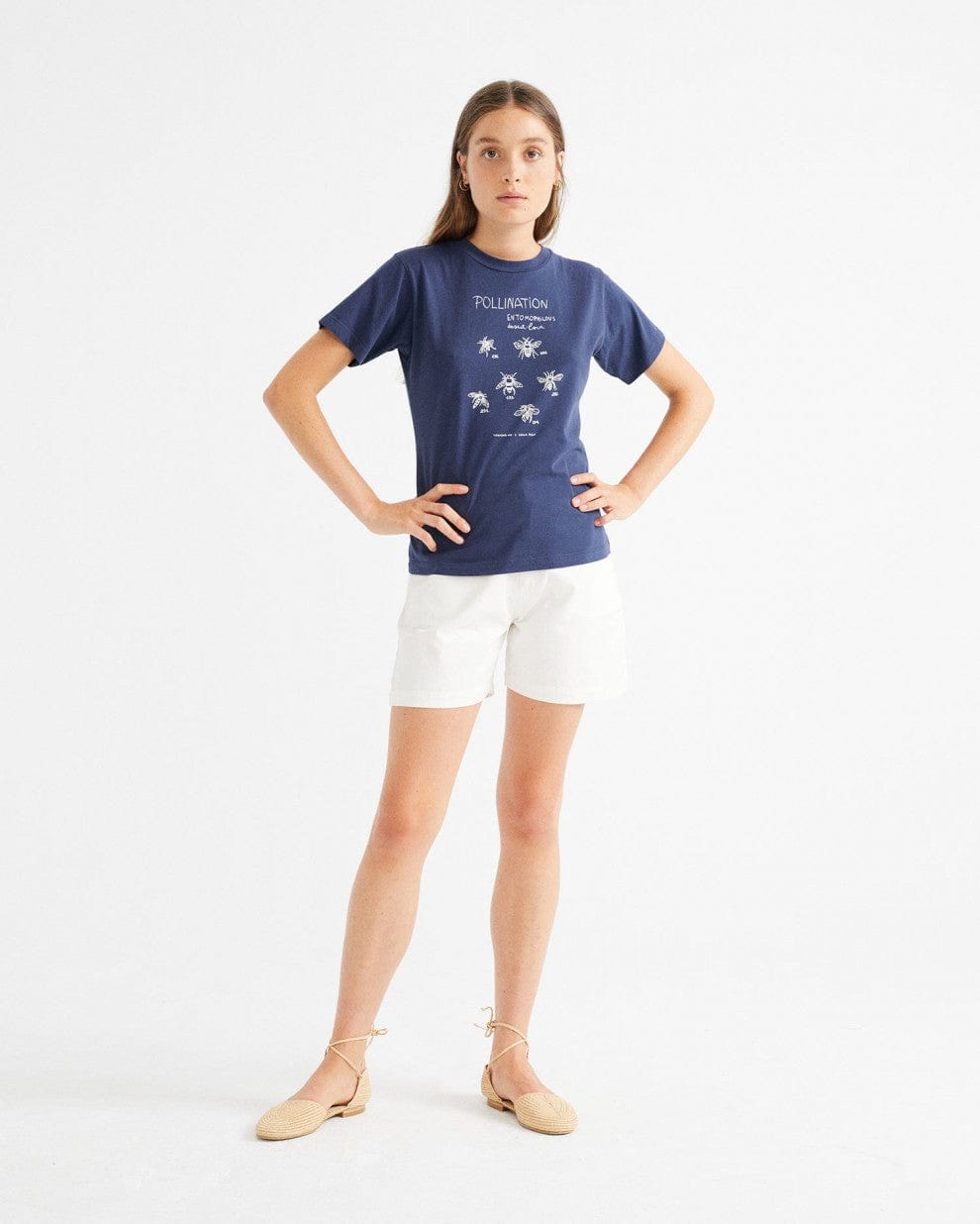 Thinking Mu Shorts Gardenia Shorts in White