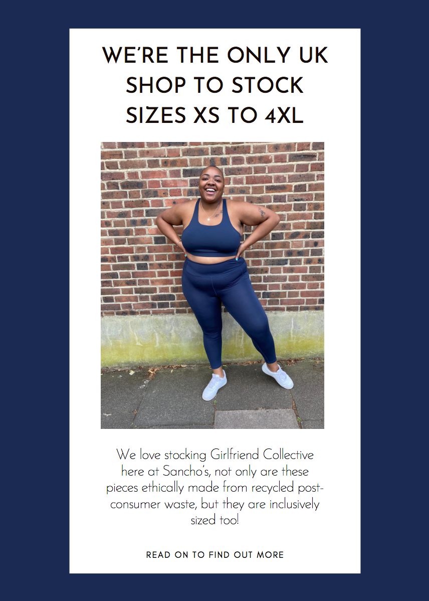 We’re the only UK shop to stock sizes XS to 4XL