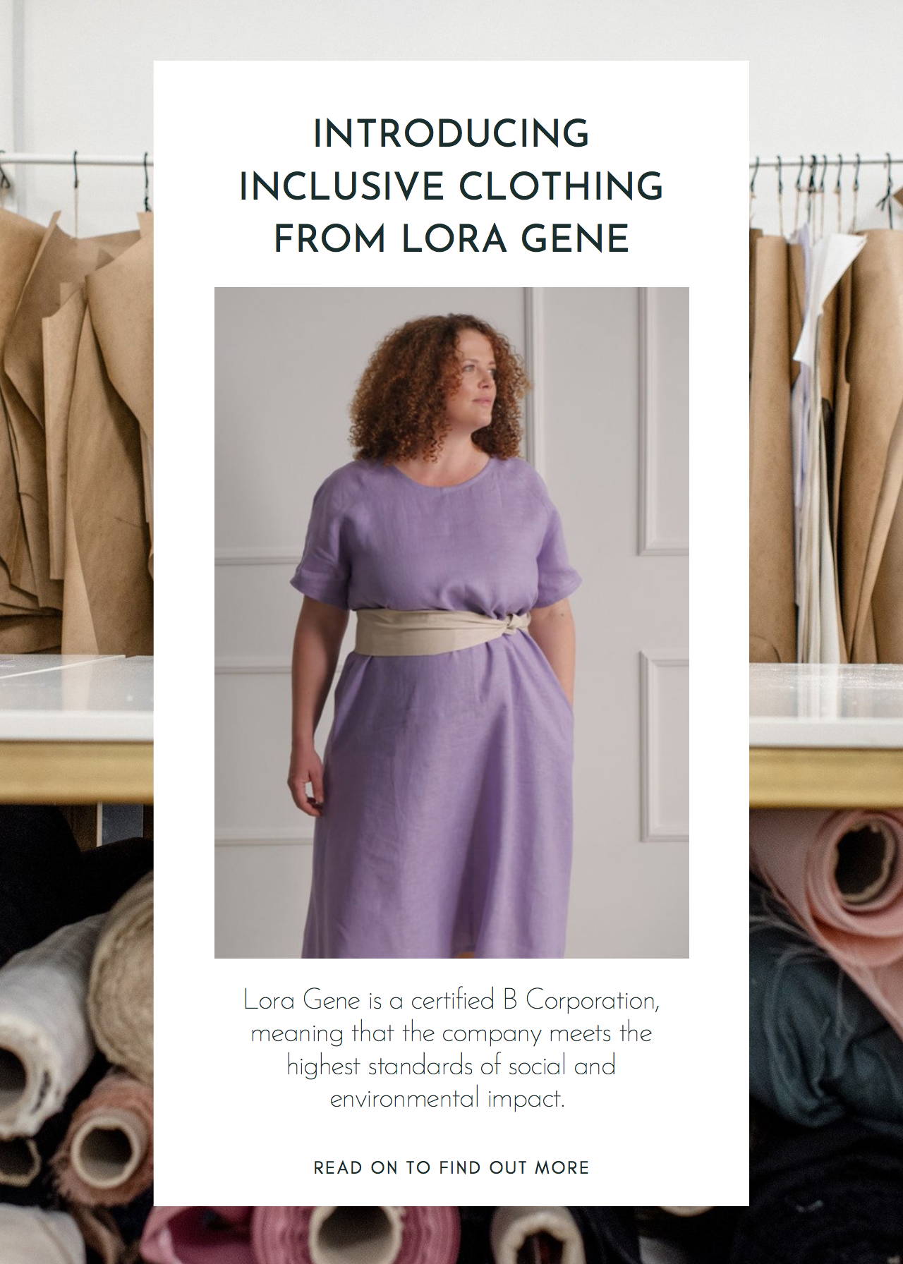 Introducing Inclusive Clothing From Lora Gene