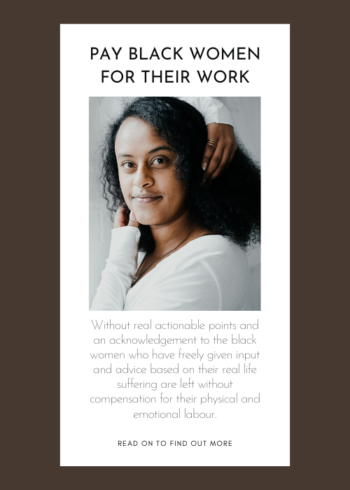 Pay Black Women for their work