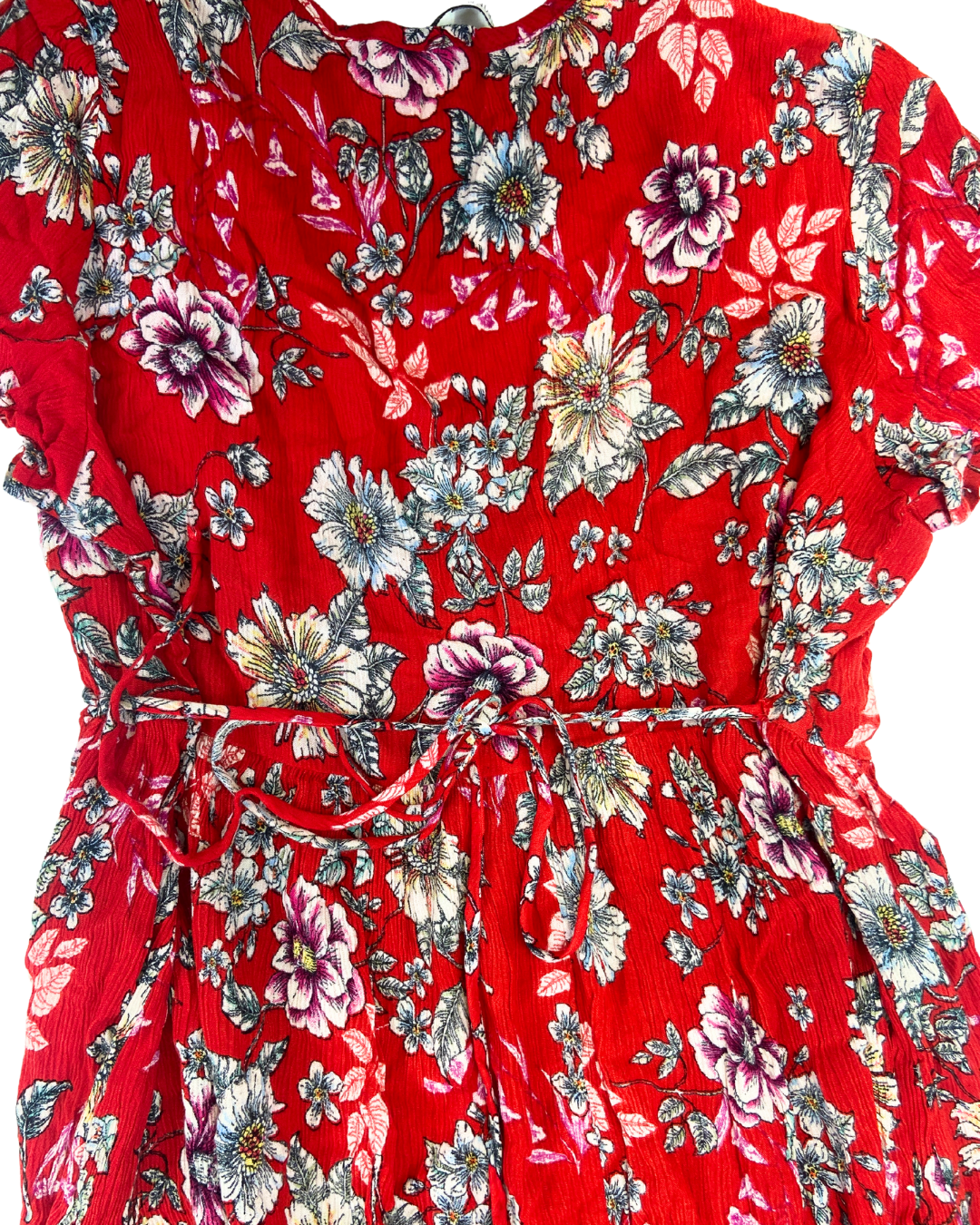 Patrons of Peace Red Floral Dress