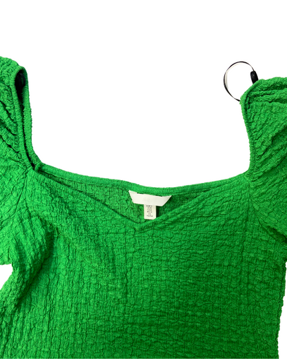 H&M Green Waffle Mini Dress Sancho's H&M Green Waffle Mini Dress Sancho's