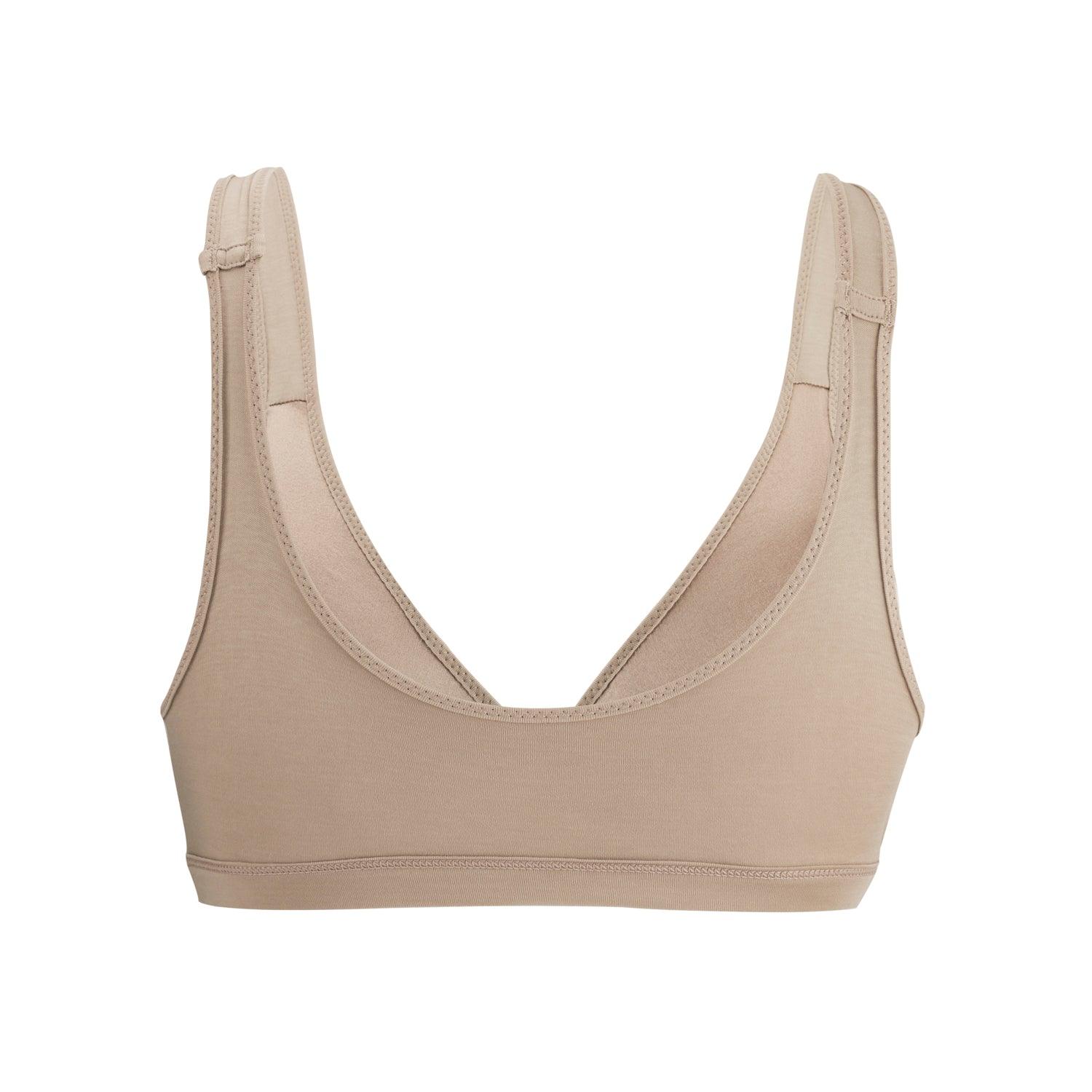 Shell - Full Cup Front Closure Silk &amp; Organic Cotton Wireless Bra - Juliemay Lingerie