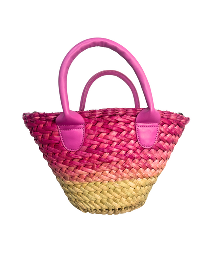 Next Pink Ombre Basket Bag with Detachable Strap