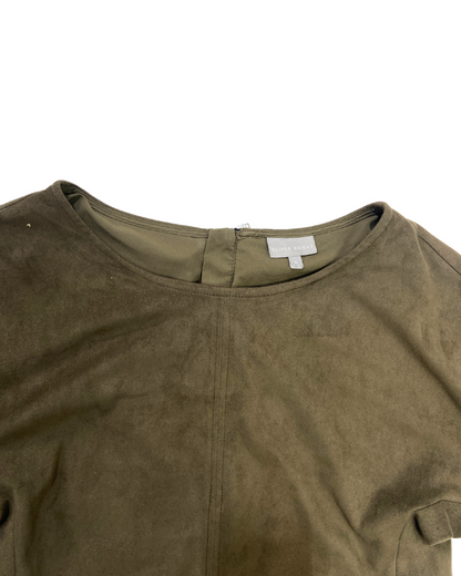 Oliver Bonas Khaki Suede Dress