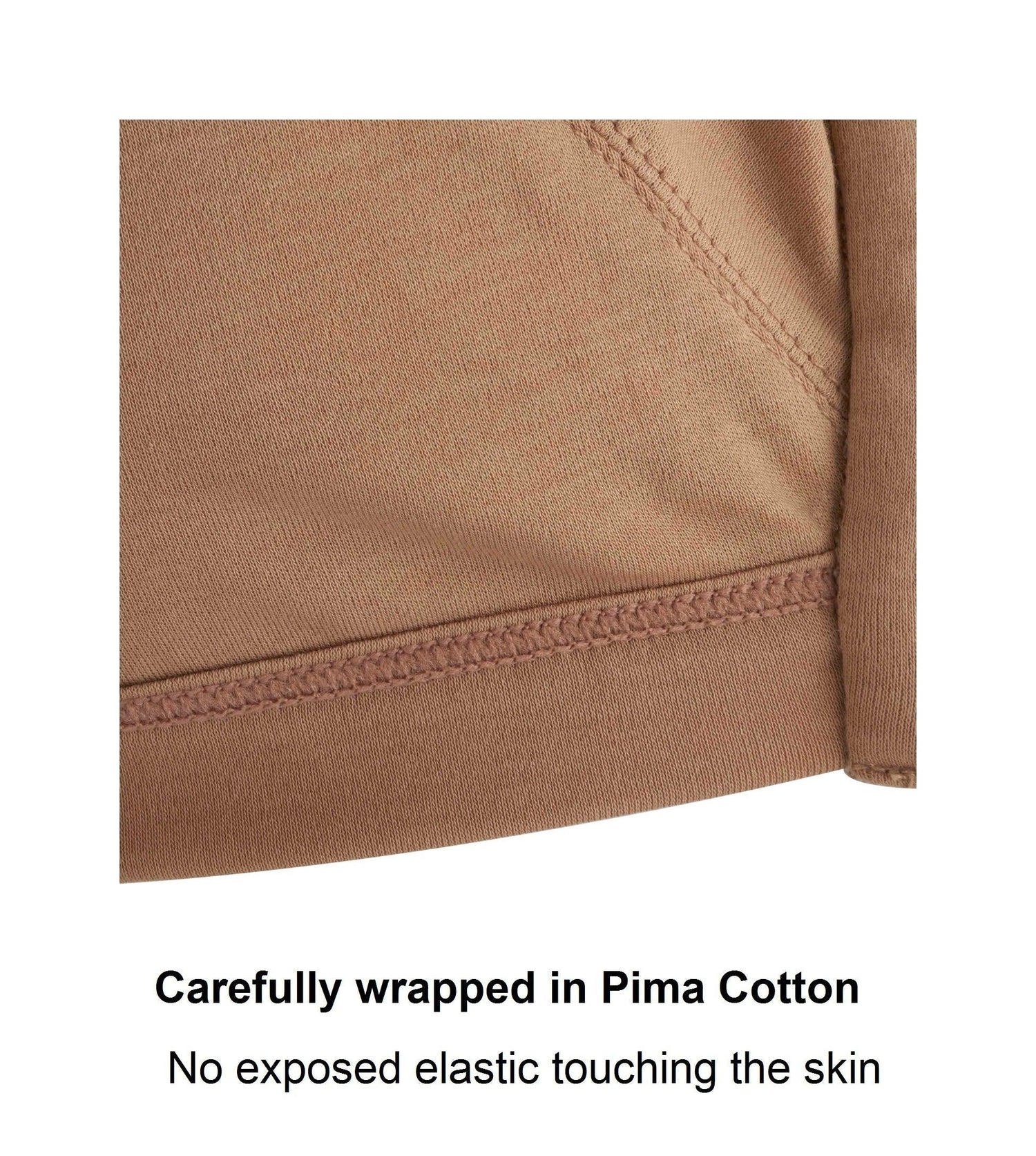 Warm Golden - Full Cup Front Closure Silk &amp; Organic Cotton Wireless Bra - Juliemay Lingerie