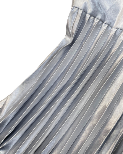 Dorothy Perkins Silver Pleated Dress