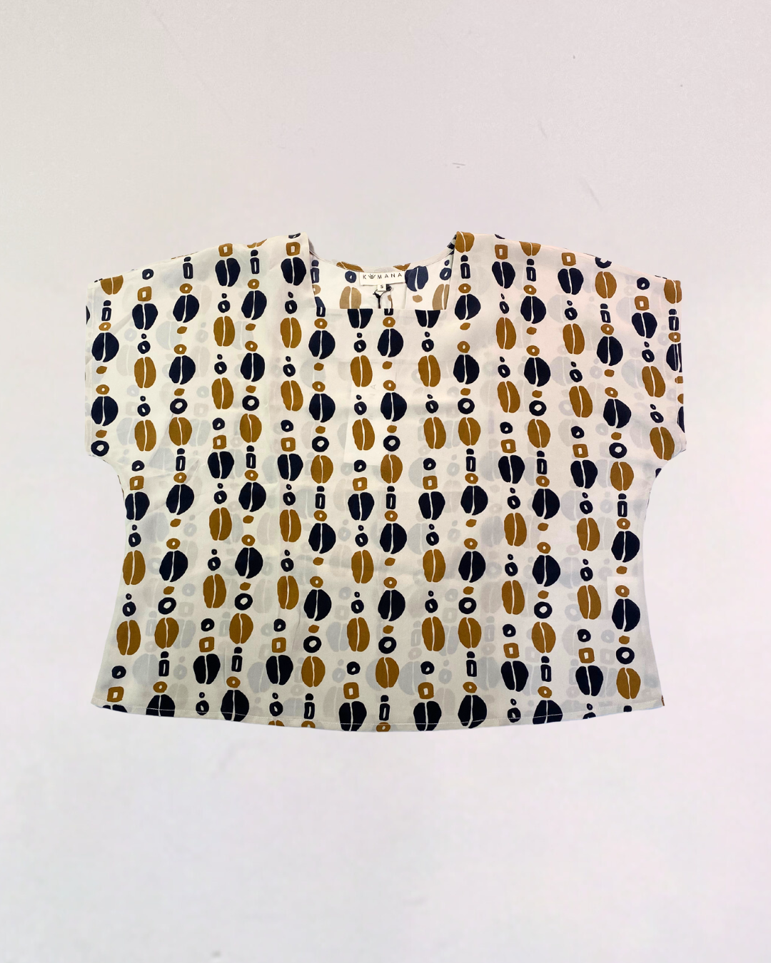 Sofi Square Neck Top in Kauri Print