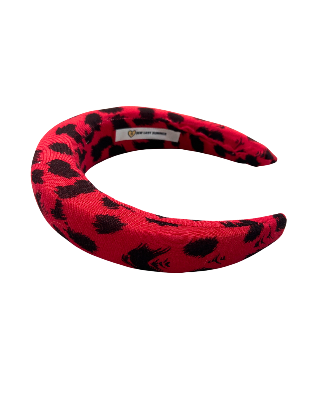 Sew Last Summer Red Leopard Headband