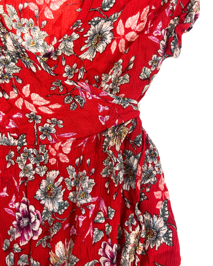 Patrons of Peace Red Floral Dress