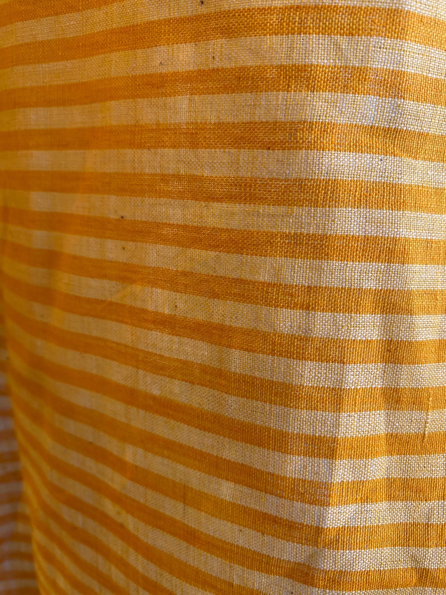 Hand woven khadi cotton - Yellow